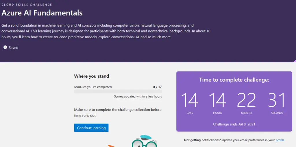 Microsoft 30 days to learn it cloud challenge