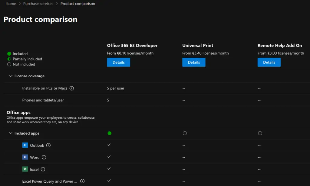 How to manage Microsoft 365 licenses and billing options in the admin center portal